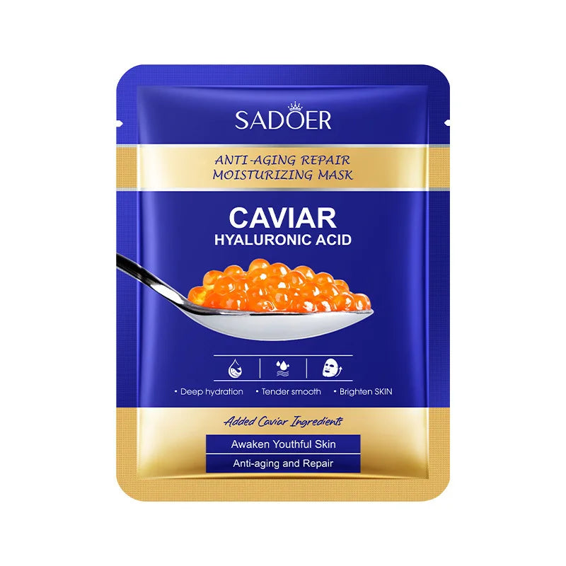 Dermaviar™ Caviar Hyaluronic Acid Intensive Sheet Mask — Set of 5
